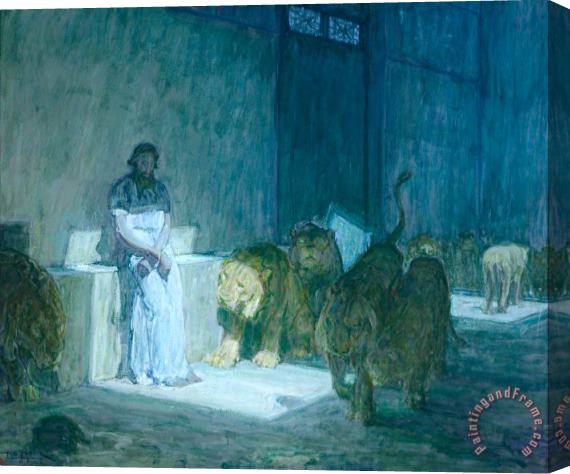 Henry Ossawa Tanner Daniel in The Lions' Den Stretched Canvas Print / Canvas Art