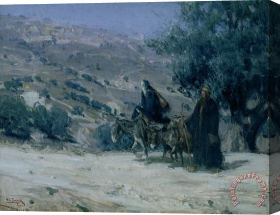Henry Ossawa Tanner Flight into Egypt Stretched Canvas Painting / Canvas Art