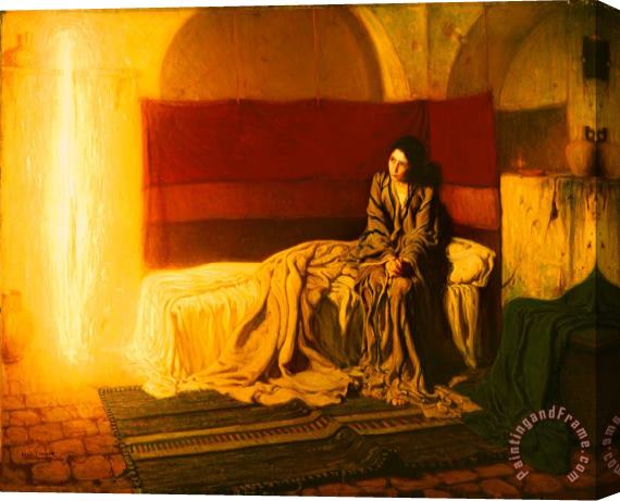 Henry Ossawa Tanner The Annunciation Stretched Canvas Painting / Canvas Art