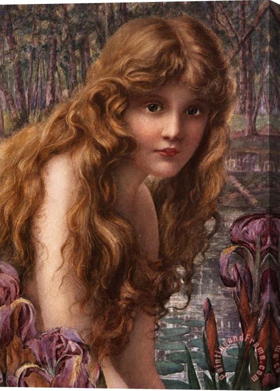 Henry Ryland The Water Nymph Stretched Canvas Painting / Canvas Art