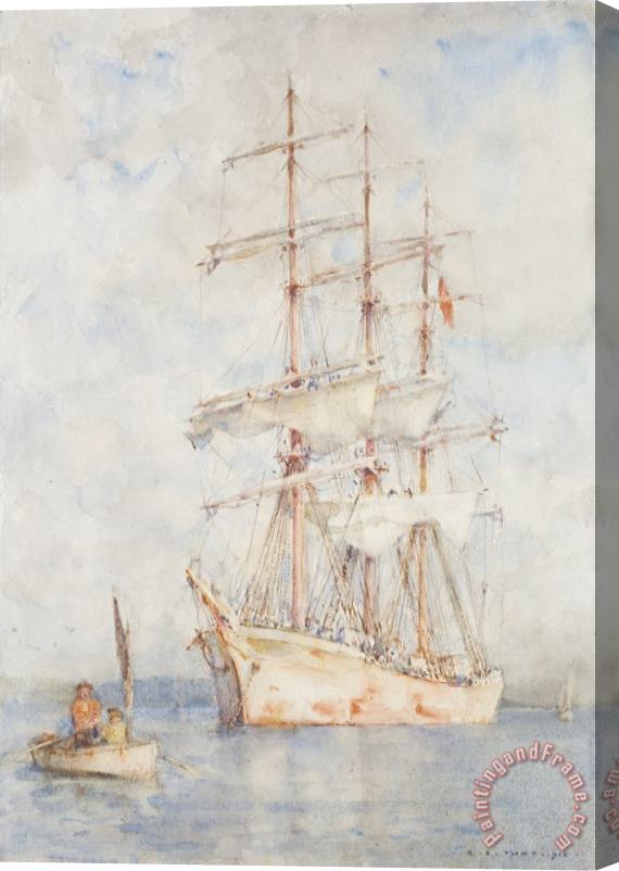 Henry Scott Tuke The White Ship Stretched Canvas Painting / Canvas Art