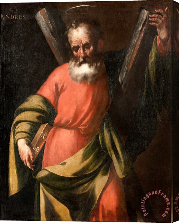 Herrera The Elder And His Workshop St Andrew Stretched Canvas Print / Canvas Art