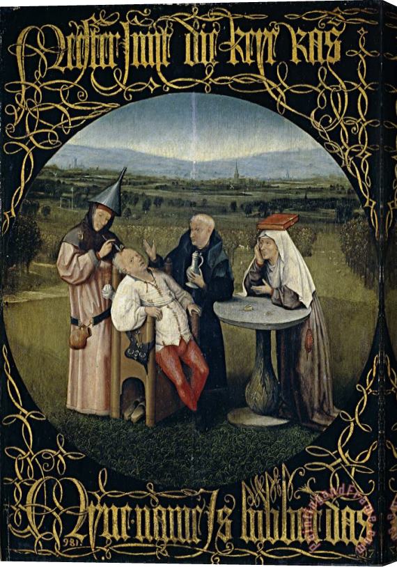 Hieronymus Bosch The Cure of Folly Stretched Canvas Print / Canvas Art