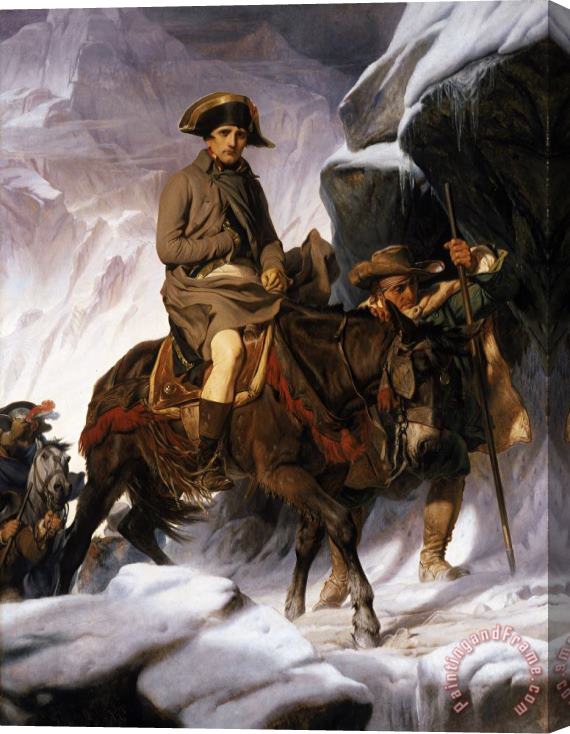 Hippolyte Delaroche Napoleon Crossing the Alps Stretched Canvas Painting / Canvas Art