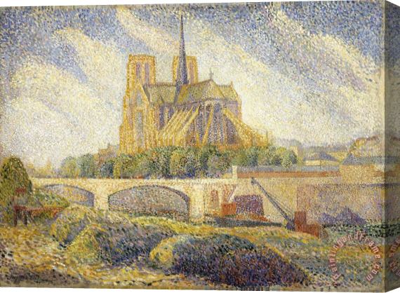 Hippolyte Petitjean Notre Dame Stretched Canvas Print / Canvas Art