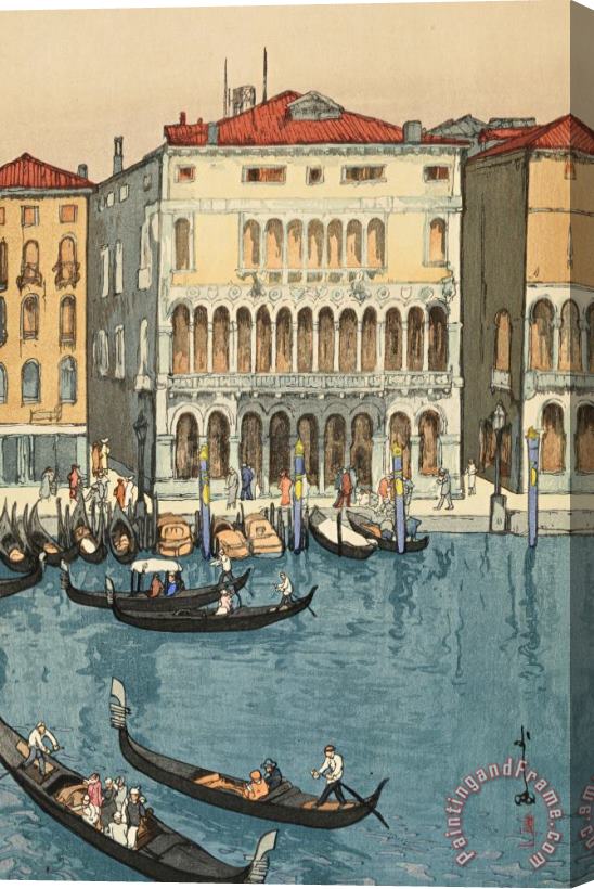 Hiroshi Yoshida Canal in Venice (venisu No Unga), From The European Series Stretched Canvas Print / Canvas Art