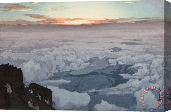 Hiroshi Yoshida Fuji Mountain, Early Morning (gorai Ko), From The Series Ten Views of Fuji (fuji Jikkei) Stretched Canvas Print / Canvas Art