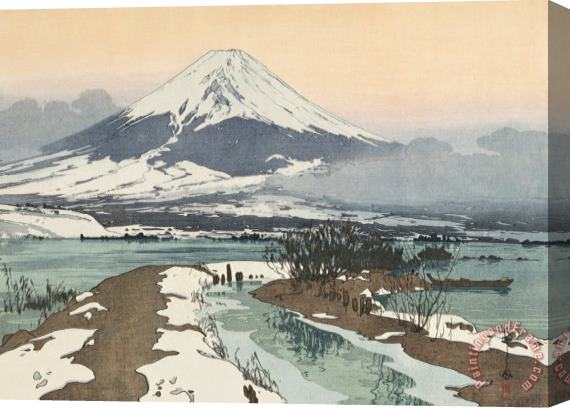 Hiroshi Yoshida Kawaguchi Lake (kawaguchi Ko), From The Series Ten Views of Fuji (fuji Jikkei) Stretched Canvas Print / Canvas Art
