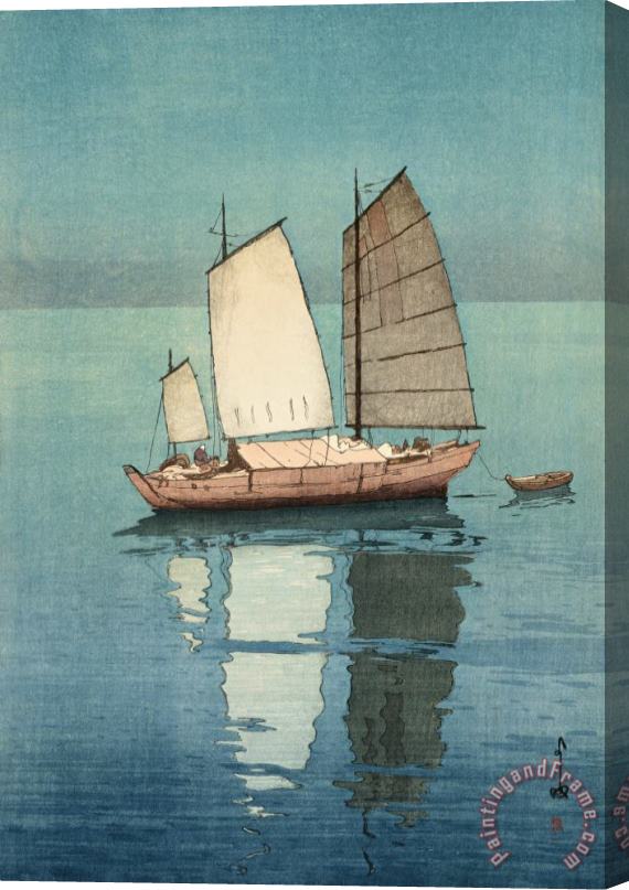 Hiroshi Yoshida Sailing Boats Afternoon Stretched Canvas Print / Canvas Art