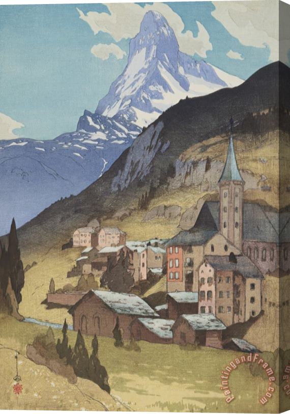Hiroshi Yoshida The Matterhorn (matahorun Yama), From The European Series Stretched Canvas Print / Canvas Art