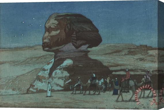 Hiroshi Yoshida The Sphinx at Night (sufuinkusu Yo), From The European Series Stretched Canvas Print / Canvas Art