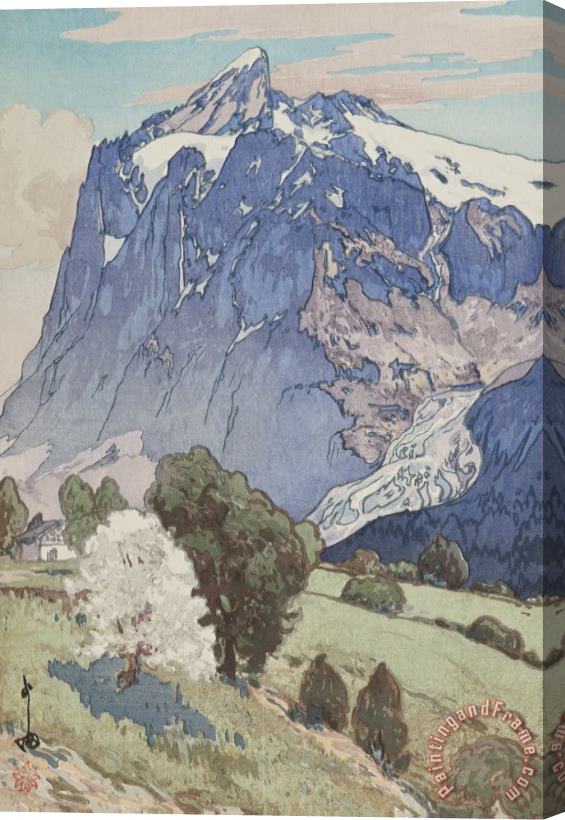 Hiroshi Yoshida The Wetterhorn (wuetehorun), From The European Series Stretched Canvas Print / Canvas Art