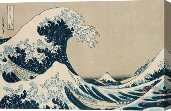 Hokusai The Great Wave of Kanagawa Stretched Canvas Print / Canvas Art