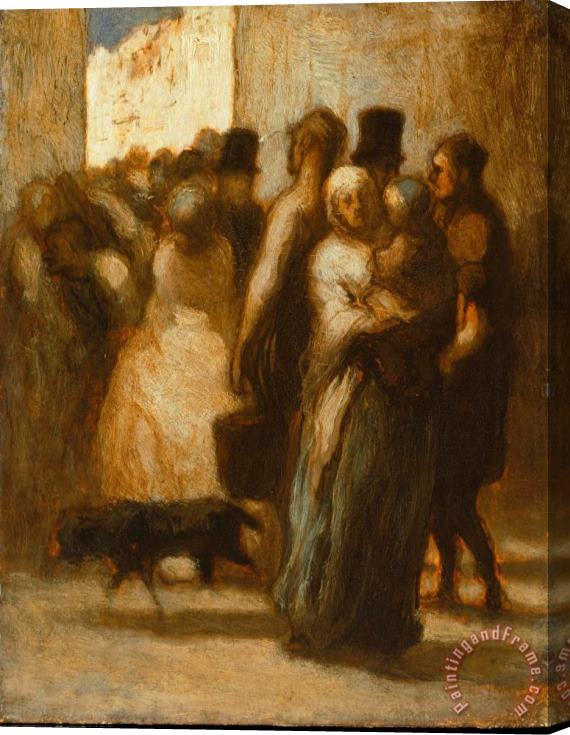 Honore Daumier To The Street Stretched Canvas Print / Canvas Art