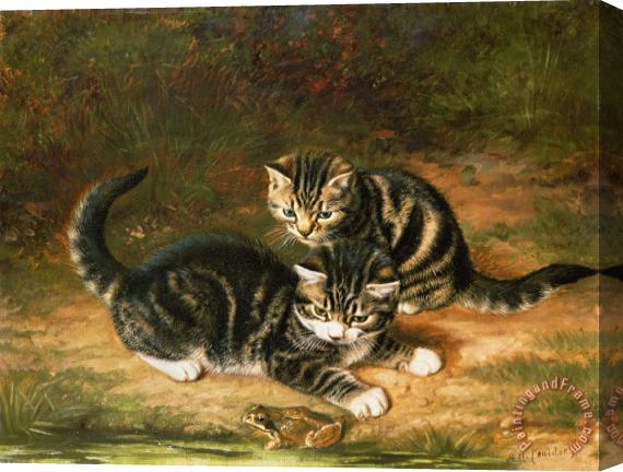 Horatio Henry Couldery Kittens Stretched Canvas Print / Canvas Art