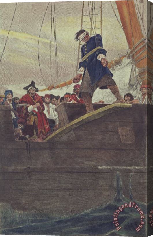 Howard Pyle Walking the Plank Stretched Canvas Painting / Canvas Art