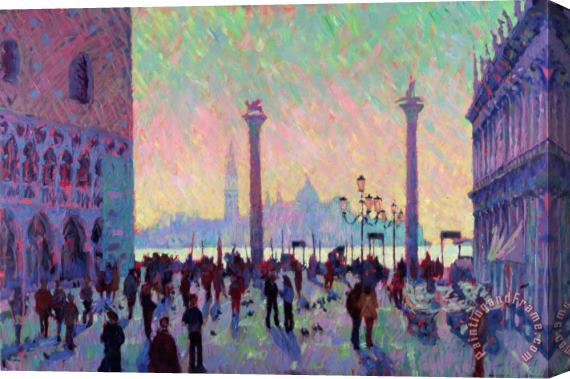 Hugo Grenville St. Mark's Square Looking Towards San Giorgio Stretched Canvas Painting / Canvas Art