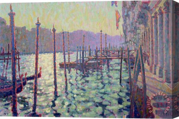 Hugo Grenville The Grand Canal Evening Light Stretched Canvas Painting / Canvas Art