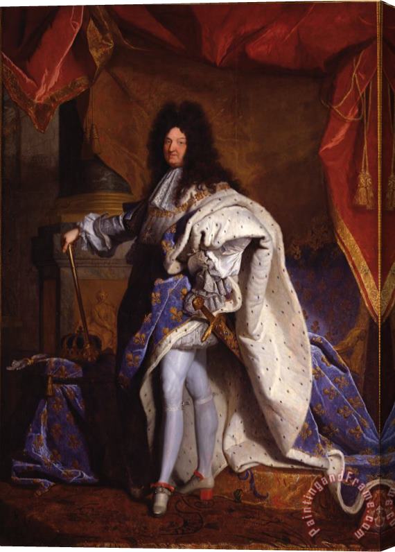 Hyacinthe Rigaud Louis Xiv, Roi De France (1638 1715) Stretched Canvas Painting / Canvas Art