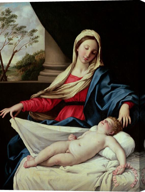 II Sassoferrato Madonna and Child Stretched Canvas Print / Canvas Art