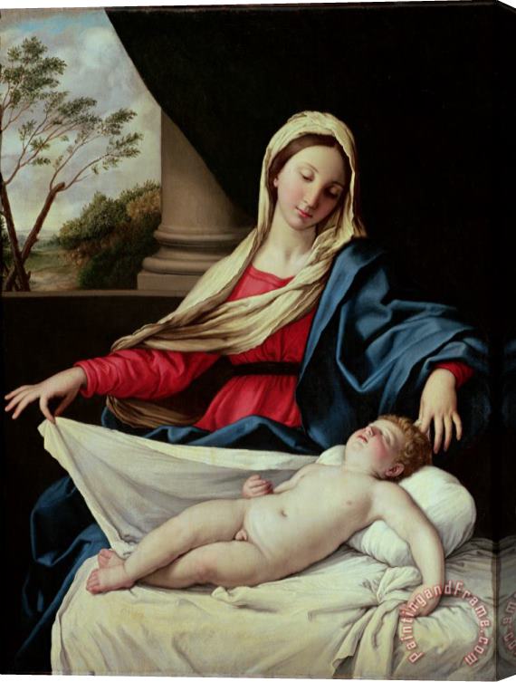 Il Sassoferrato Madonna and Child Stretched Canvas Print / Canvas Art