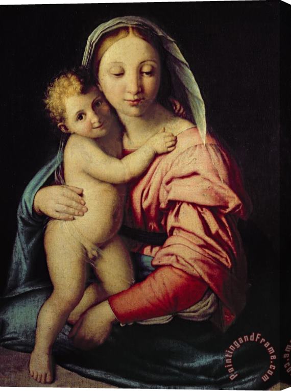 Il Sassoferrato Madonna and Child Stretched Canvas Painting / Canvas Art