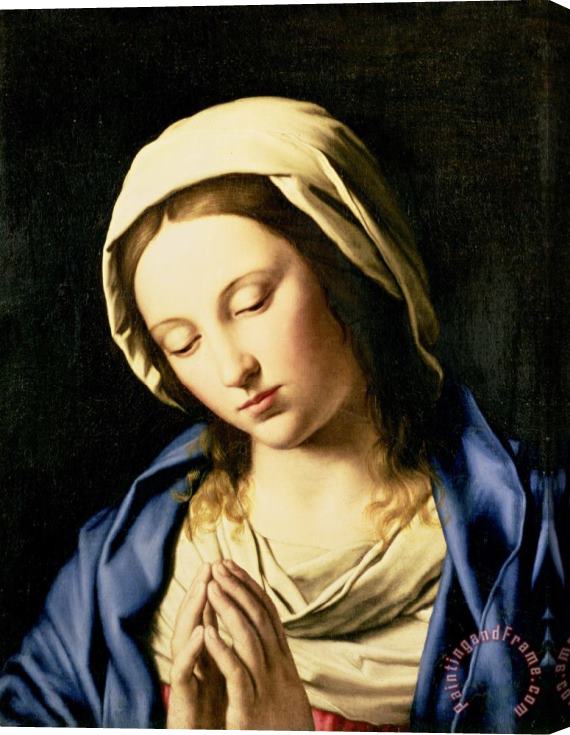Il Sassoferrato Madonna at Prayer Stretched Canvas Painting / Canvas Art
