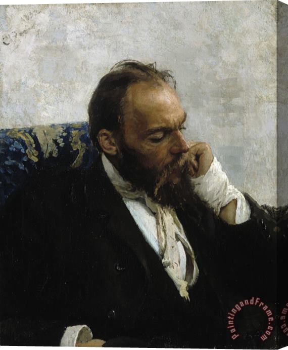 Ilya Repin Portrait of Professor Ivanov Stretched Canvas Print / Canvas Art