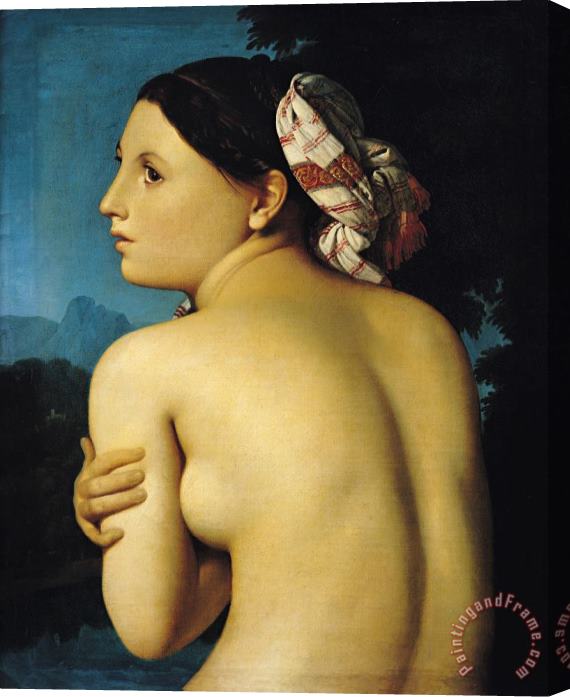 Ingres Female Nude Stretched Canvas Painting / Canvas Art