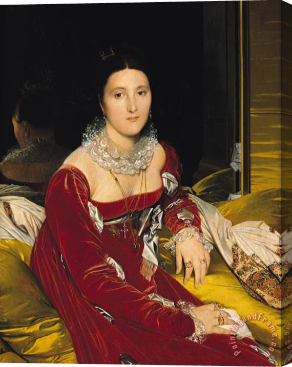 Ingres Madame de Senonnes Stretched Canvas Painting / Canvas Art