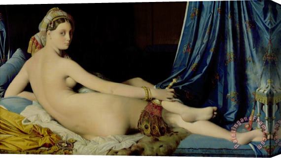 Ingres The Grande Odalisque Stretched Canvas Print / Canvas Art