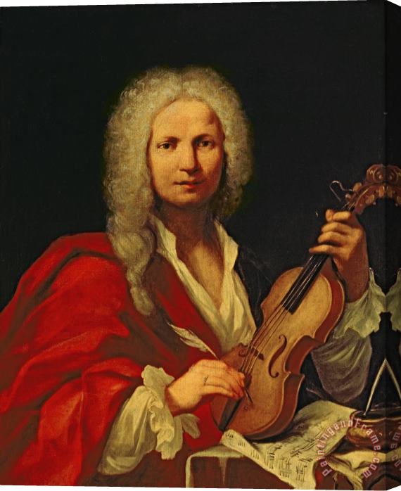 Italian School Portrait Of Antonio Vivaldi Stretched Canvas Painting / Canvas Art