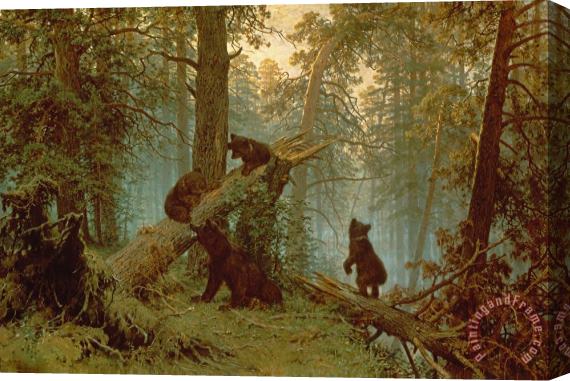 Ivan Ivanovich Shishkin Morning in a Pine Forest Stretched Canvas Painting / Canvas Art