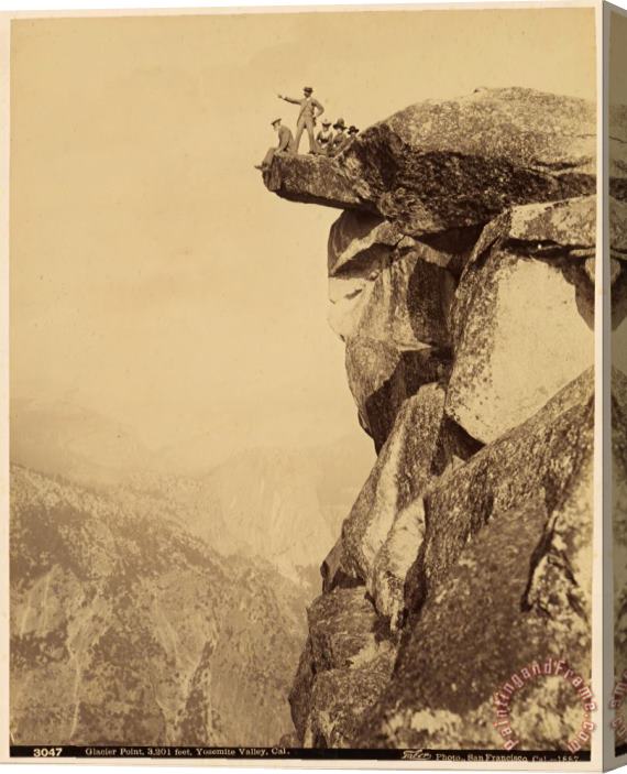 I.W. Taber  Glacier Point, 3,201 Feet, Yosemite, Cal. Stretched Canvas Print / Canvas Art