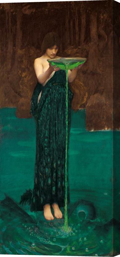 J. W. Waterhouse Circe Invidiosa Stretched Canvas Painting / Canvas Art