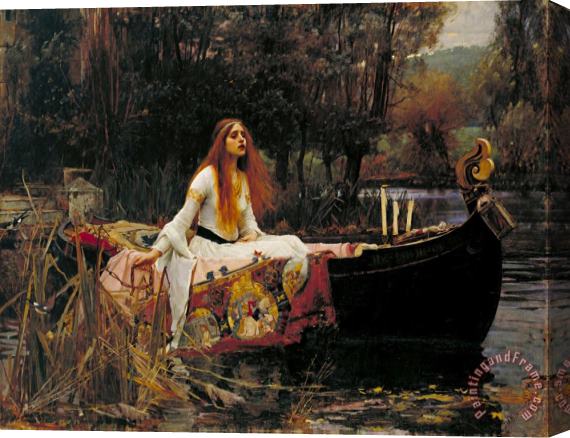 J. W. Waterhouse The Lady of Shalott Stretched Canvas Print / Canvas Art