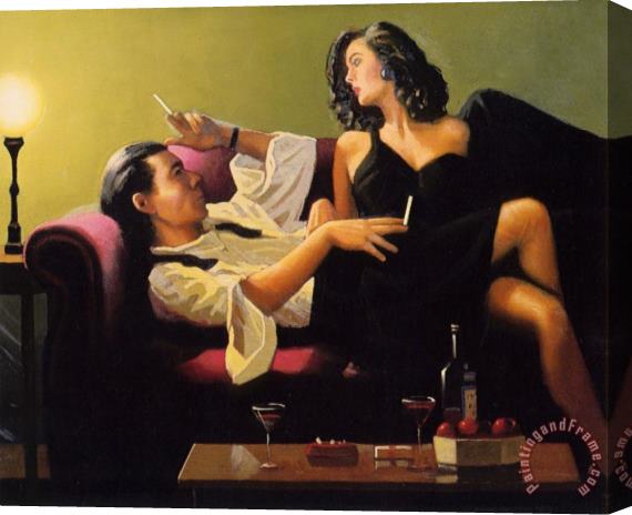 Jack Vettriano After Midnight Stretched Canvas Painting / Canvas Art