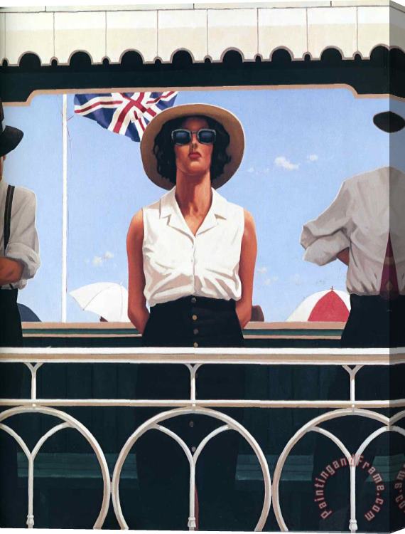 Jack Vettriano Bird on The Wire Jack Stretched Canvas Print / Canvas Art