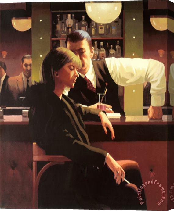 Jack Vettriano Cocktails & Broken Hearts, 1998 Stretched Canvas Painting / Canvas Art