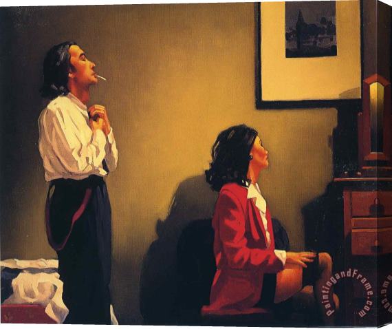 Jack Vettriano Cold Cold Hearts Stretched Canvas Painting / Canvas Art