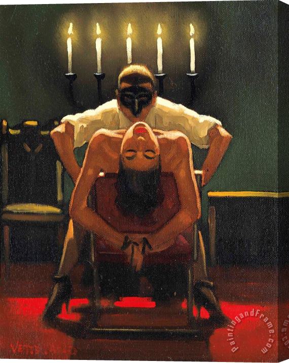 Jack Vettriano Descent Into Hell, 1994 Stretched Canvas Print / Canvas Art