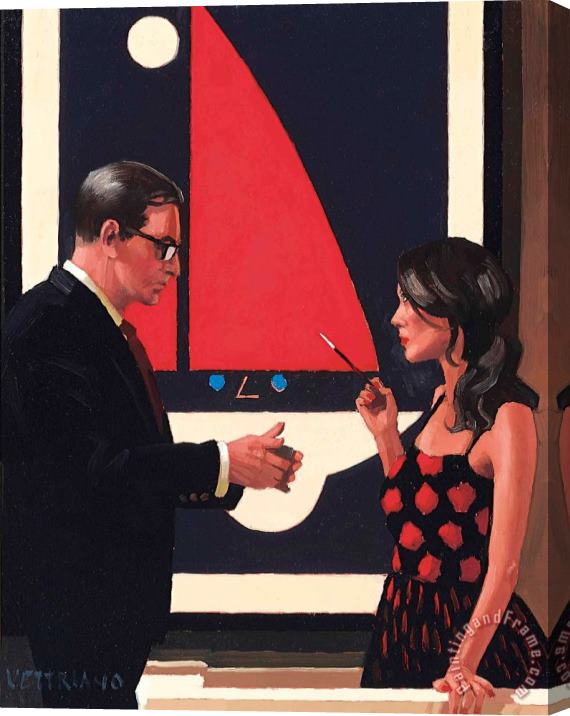 Jack Vettriano Lounge Lizards II, 2009 Stretched Canvas Painting / Canvas Art