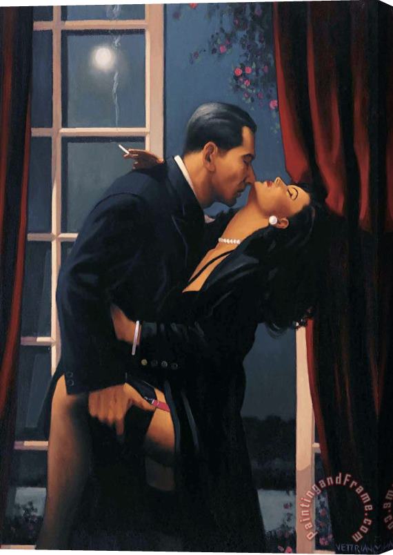 Jack Vettriano Night Geometry Stretched Canvas Painting / Canvas Art