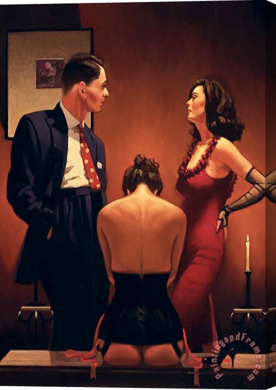 Jack Vettriano Not Identified 2 Stretched Canvas Print / Canvas Art