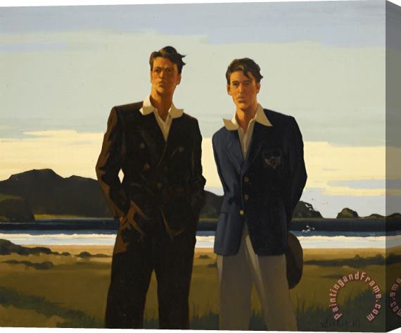 Jack Vettriano On The Border Stretched Canvas Print / Canvas Art