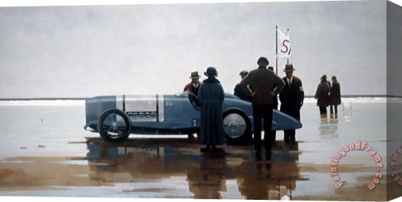 Jack Vettriano Pendine Beach, 2010 Stretched Canvas Painting / Canvas Art