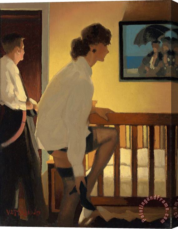 Jack Vettriano The Bedroom Stretched Canvas Print / Canvas Art