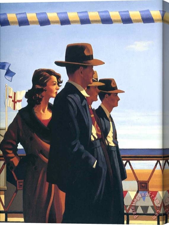 Jack Vettriano The Defenders of Virtue Stretched Canvas Print / Canvas Art