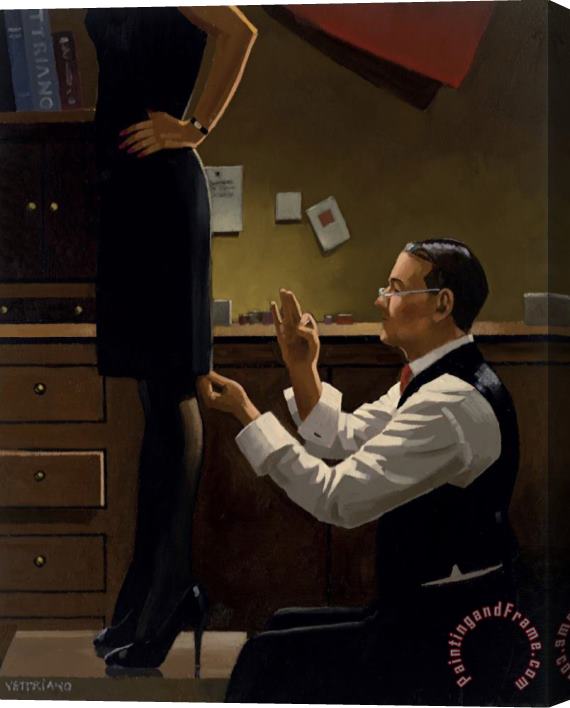 Jack Vettriano The Devoted Dressmaker, 2018 Stretched Canvas Print / Canvas Art