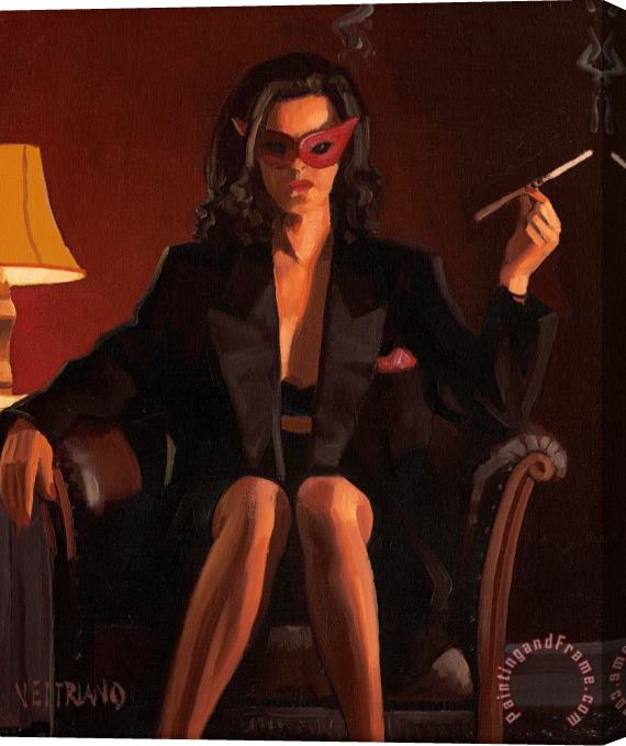Jack Vettriano The Mask, 1998 Stretched Canvas Print / Canvas Art